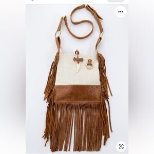 Spell & the Gypsy indiana crochet tusk satchel preowned